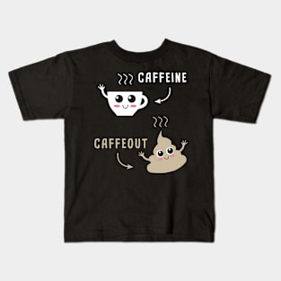 caffeine caffeout Kids T-Shirt